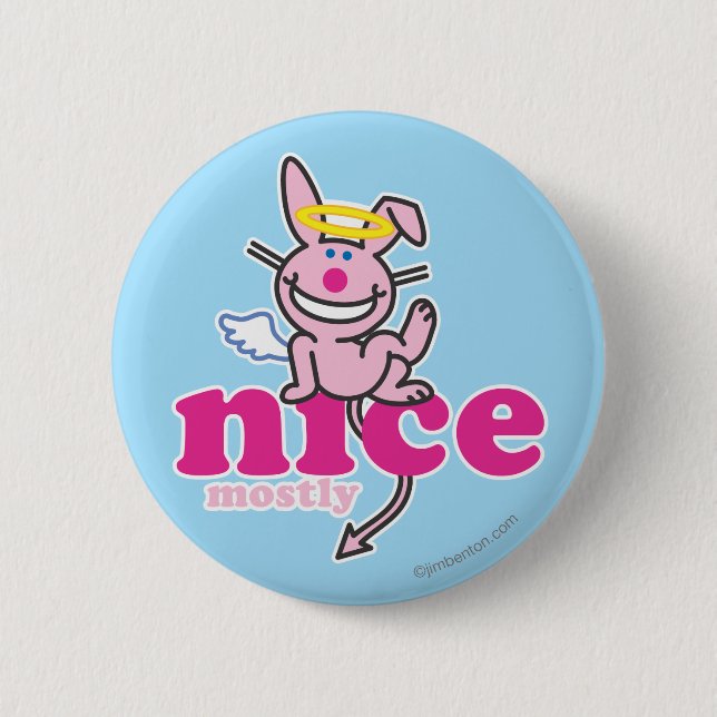 Nice Mostly 2 Inch Round Button (Front)