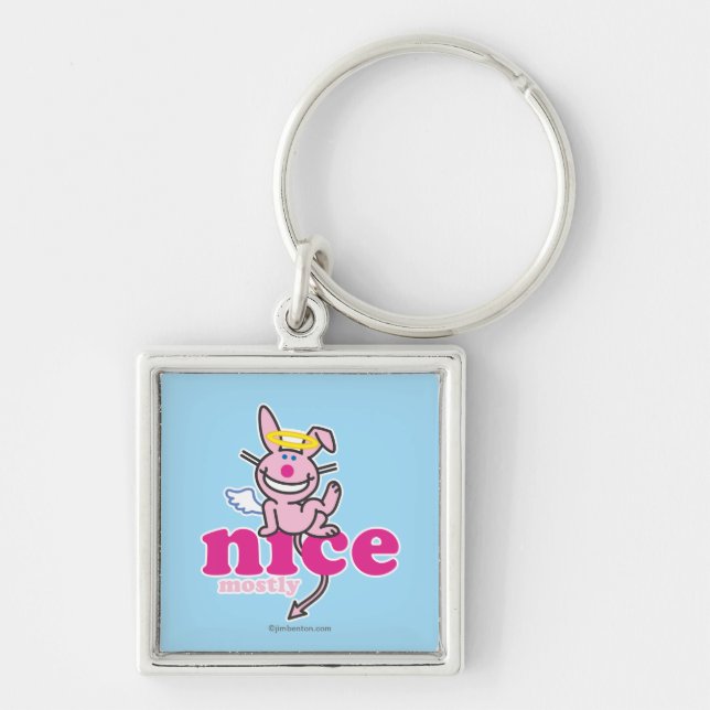 Nice Mostly Keychain (Front)