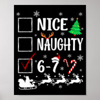 Nice Naughty 67 Funny Christmas Brainrot Six Seven