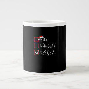 Nice Naughty Christmas Kyrgyzstan Heritage   Large Coffee Mug