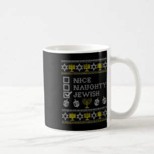 Nice Naughty Jewish Coffee Mug