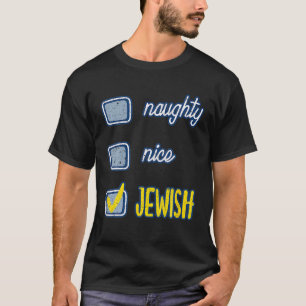 Nice Naughty Jewish Ugly Hanukkah Sweater Chanukah