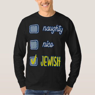 Nice Naughty Jewish Ugly Hanukkah Sweater Chanukah