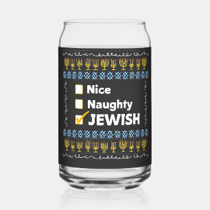 Nice Naughty Juif Hanoukka Ugly Sweater