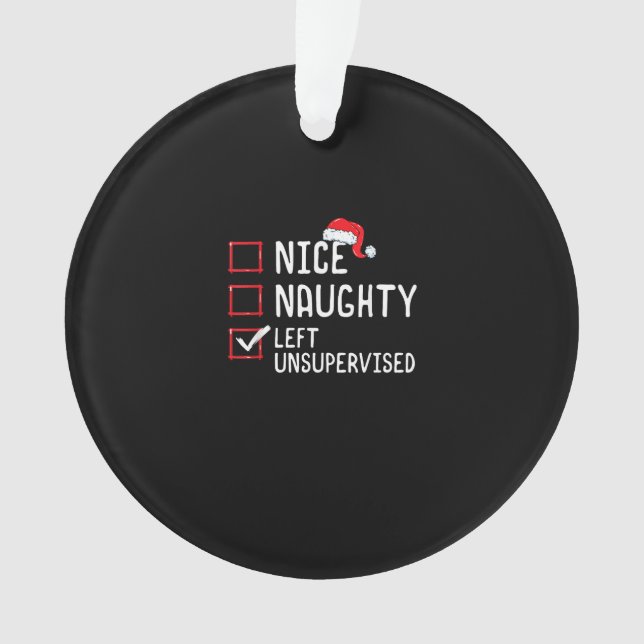 Nice Naughty Left Unsupervised Christmas List  (devant)
