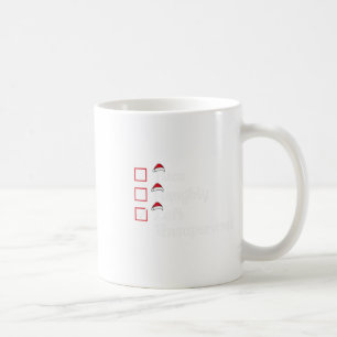 Nice Naughty Left Unsupervised Cute Christmas Coffee Mug