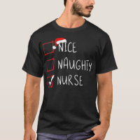 Nice Naughty Nurse Christmas List Xmas Santa Claus