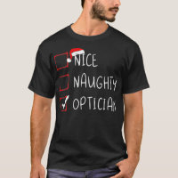 Nice Naughty Optician Christmas List Xmas Santa Cl