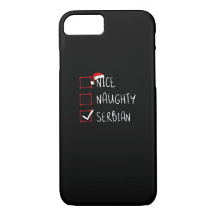 Nice Naughty Serbian Christmas Heritage   Case-Mate iPhone Case