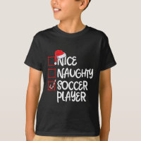 Nice Naughty Soccer Player Fun Soccer Christmas Li