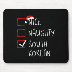 Nice Naughty South Korean Christmas South Korea He Mouse Pad