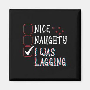 Nice Naughty Videos Games Gamer Fun Lag Christmas  Magnet