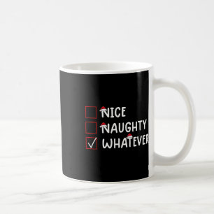 Nice Naughty Whatever Cute Christmas Coffee Mug