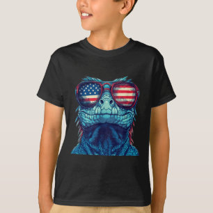 Nice Patriotic Reptile Costume For Lizard And 4th T-Shirt