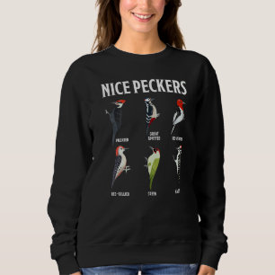 Nice Peckers Bird Watching Woodpecker Sweatshirt