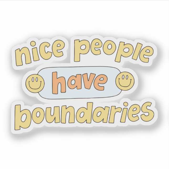 Nice people have boundaries (Front)