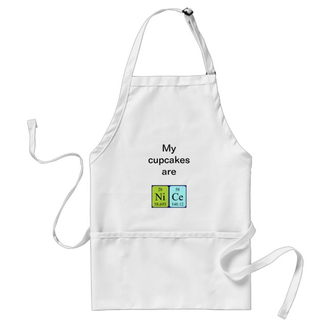Nice periodic table name apron (Front)