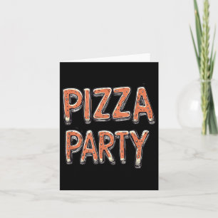 Nice Pizza Party Costume For Adults And Kids  Card