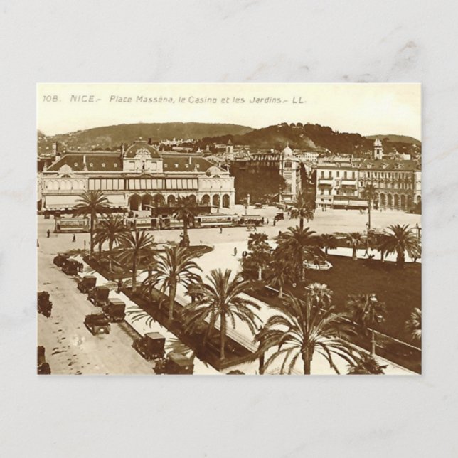 Nice, Place Massena Postcard (Front)