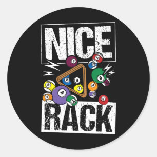 Nice Rack Billiards Classic Round Sticker