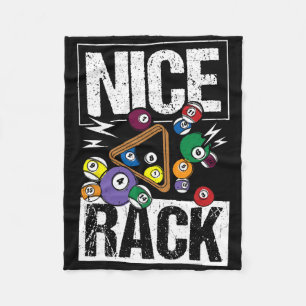 Nice Rack Billiards Fleece Blanket