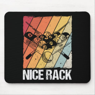 Nice Rack Billiards Pool Player  Mouse Pad