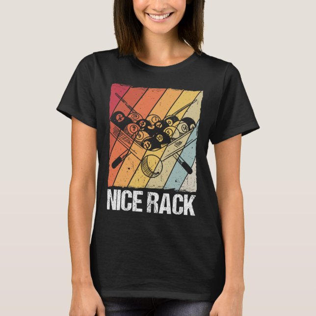 Nice Rack Billiards Pool Player  T-Shirt (Front)