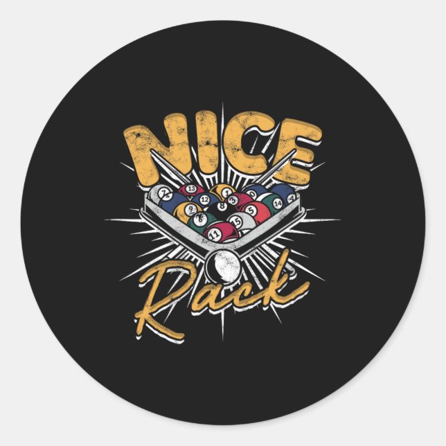 Nice Rack - Compliment 1  Classic Round Sticker (Front)