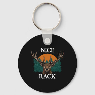 Nice Rack Deer Hunting Elk Hunter Animal Stalking  Keychain