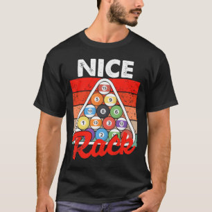 Nice Rack Funny Billiards Player Pool Billiard Vin T-Shirt