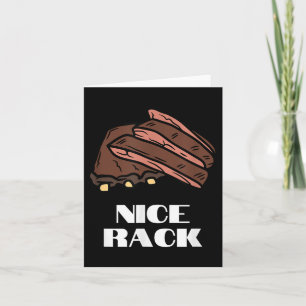 Nice Rack - Funny Ribs &amp; Bbq  Card