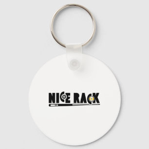 Nice Rack Pool Billiards Player Funny 1  Keychain