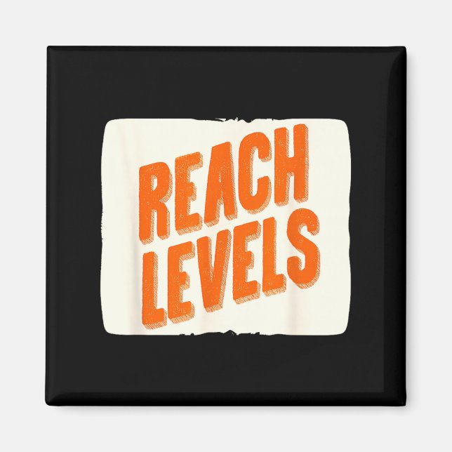 Nice Reach Levels Emblem Magnet (Front)