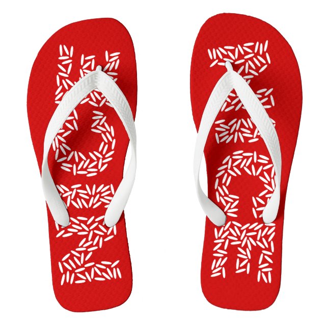 Nice Rice Flip Flops (Footbed)