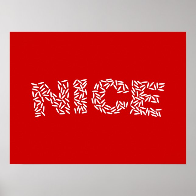Nice Rice Poster (Front)
