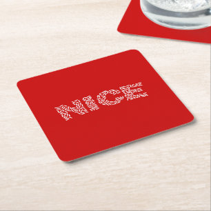 Nice Rice Square Paper Coaster