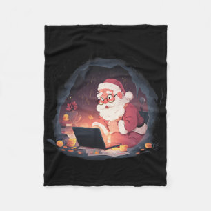 Nice Santa Cash Fleece Blanket