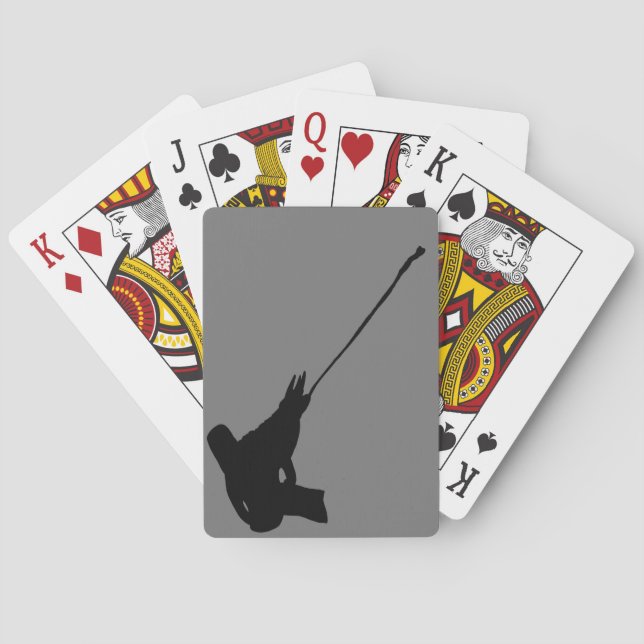 Nice shot! Jackson’s Chameleon silhouette Playing Cards (Back)