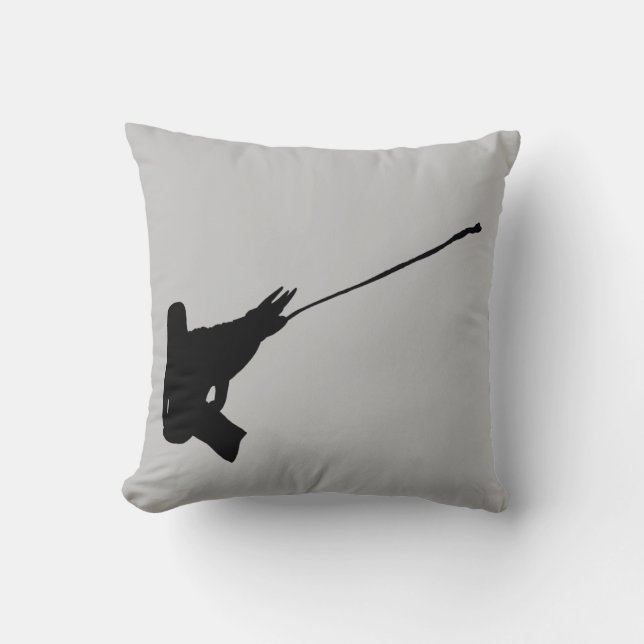 Nice shot! Jackson’s Chameleon silhouette Throw Pillow (Front)