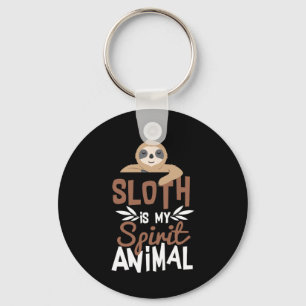 Nice Sloth Is My Spirit Animal Print Keychain
