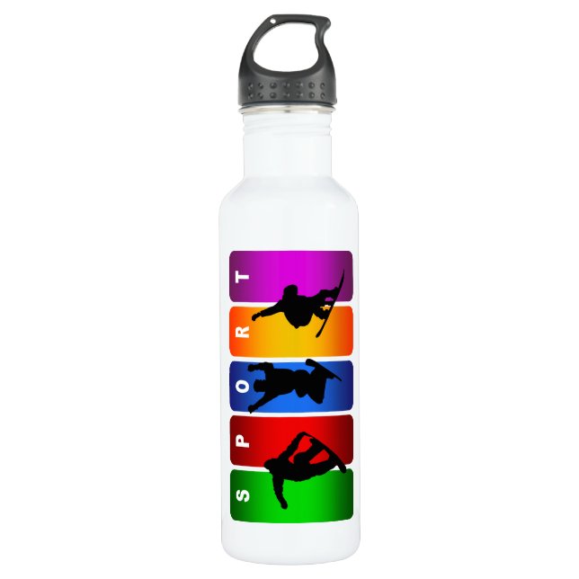 Nice Snowboarding 710 Ml Water Bottle (Front)