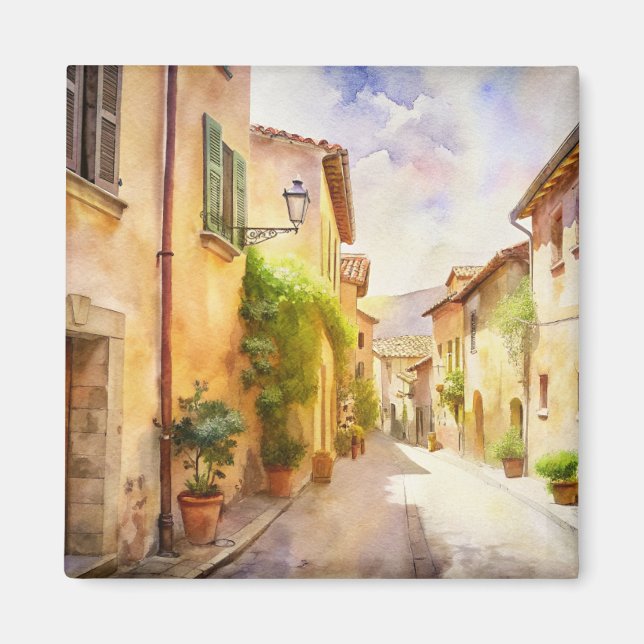 Nice street in Provence.  Magnet (Front)
