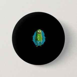 Nice Swimming Pickle In Trunks For Pool And Vacati 2 Inch Round Button