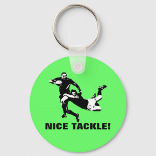 Nice tackle,Rugby Keychain