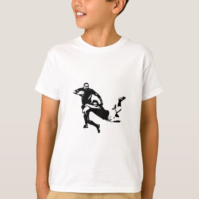 Nice tackle,Rugby T-Shirt (Front)