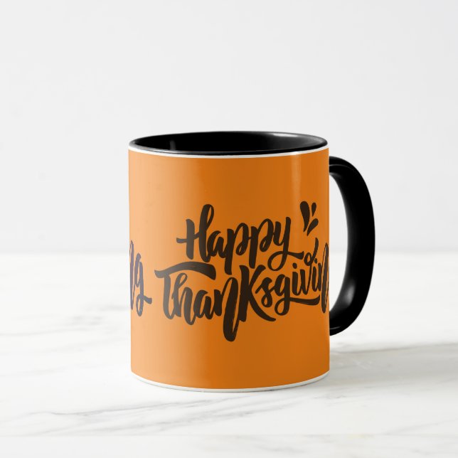Nice Text Typography for Thanksgiving Mug (Front Right)