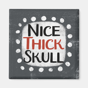 Nice Thick Skull Refrigerator Magnet