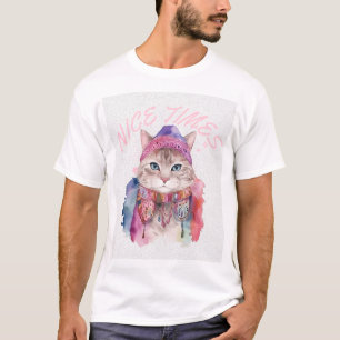 nice time with cat for t-shirt
