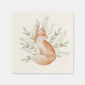 Nice tissue paper fox design napkin