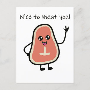 Nice to meat you postcrossing postcard